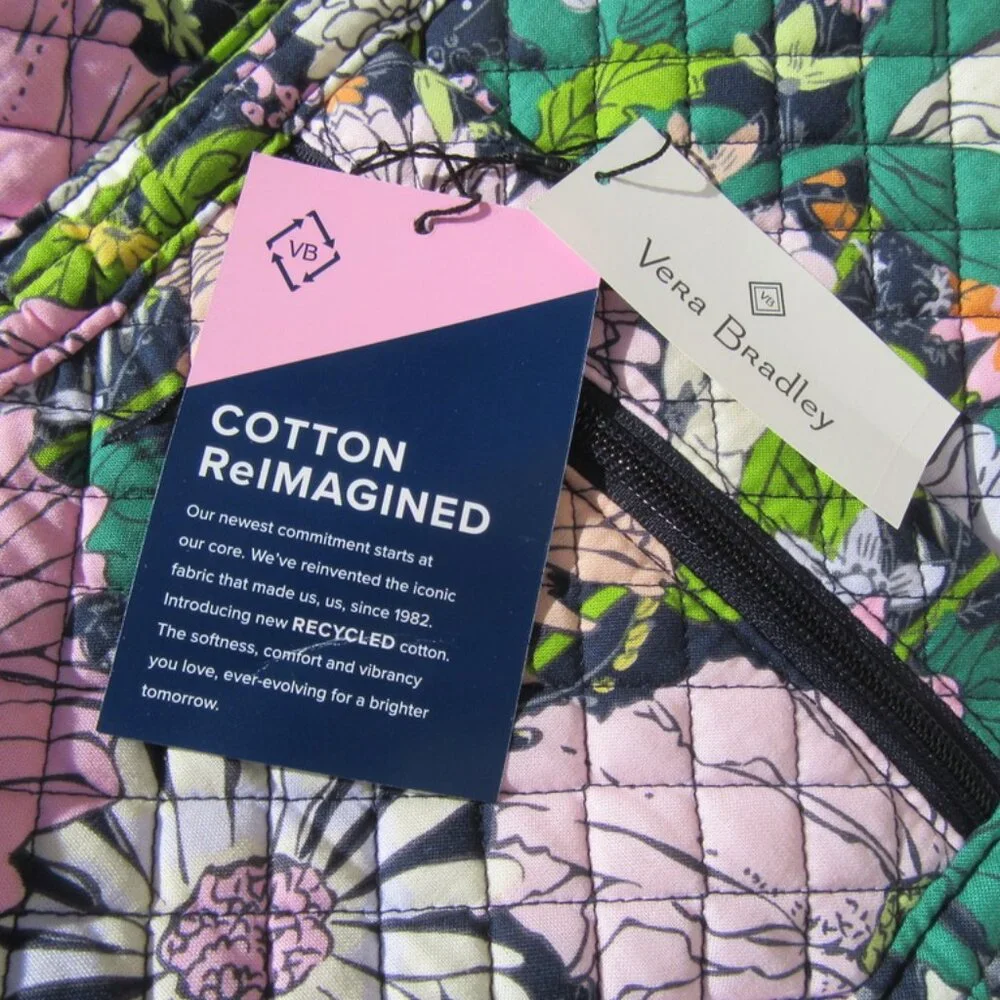 Brand New Vera Bradley Bloom Boom Quilted Cotton Fabric Tote Bag - Picture 11 of 12